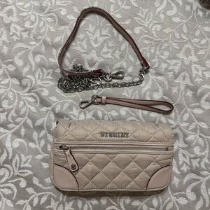 MZ Wallace Quilted Crossbody wallet